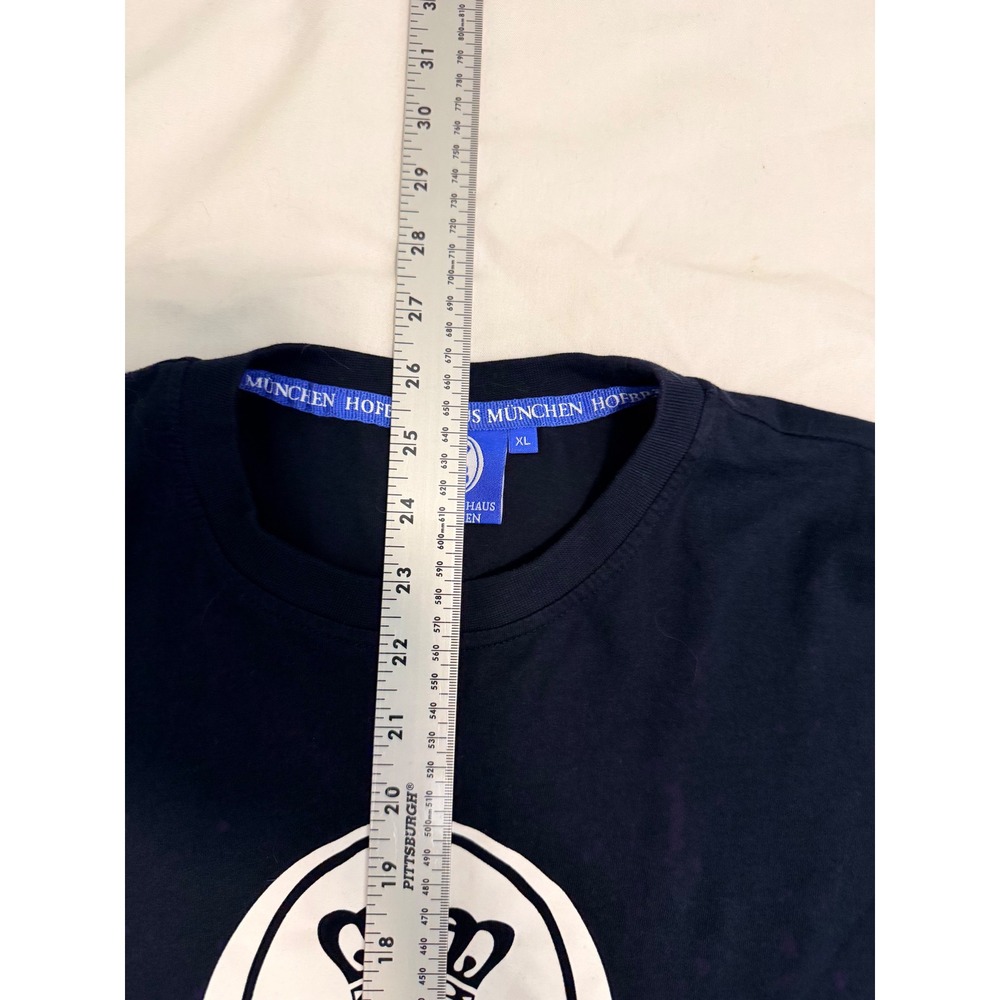 Hofbrauhaus Munchen Mens XL Long Sleeve T-Shirt Navy Blue HB Munich Logo Graphic - Picture 8 of 8
